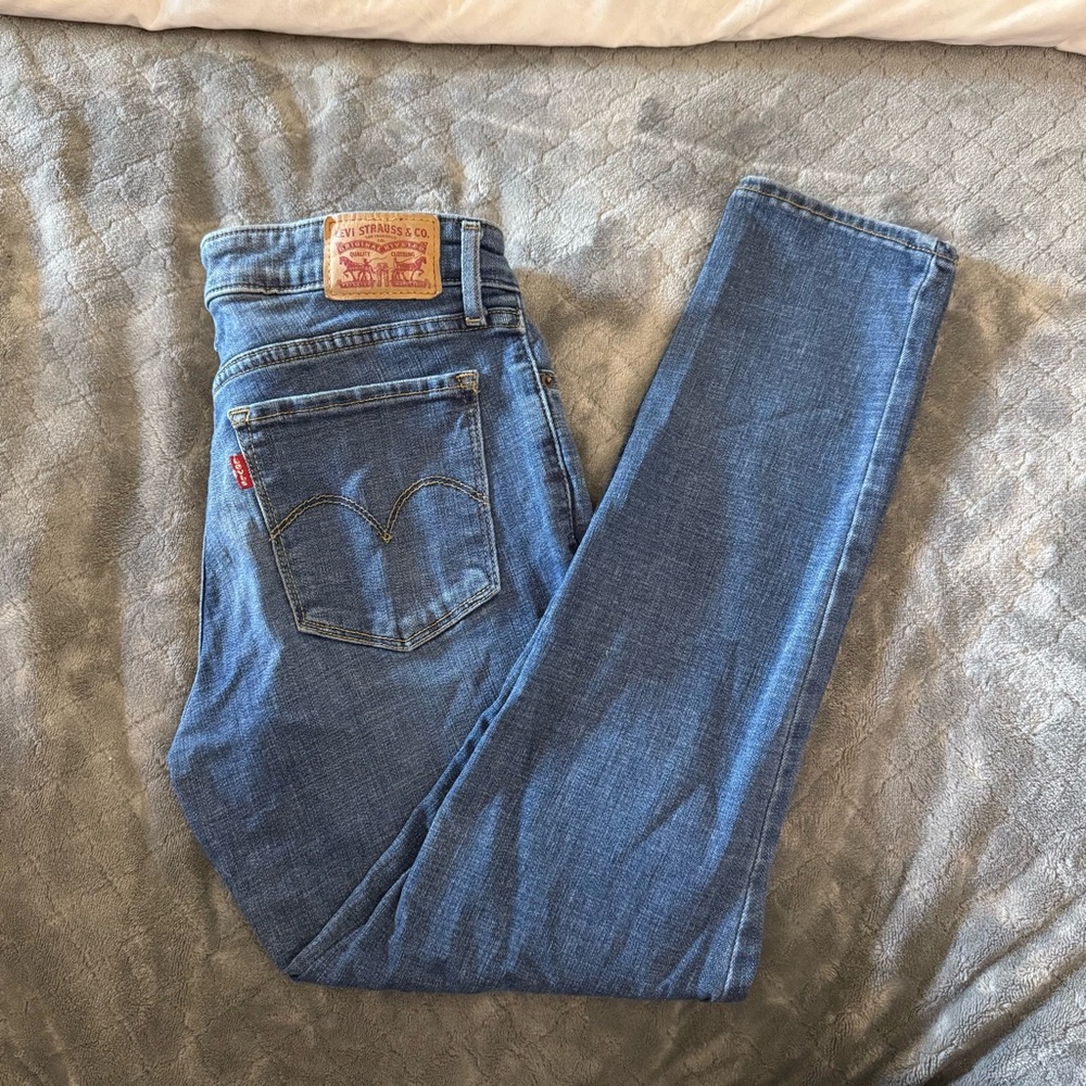 Levi's 711 Skinny Blue Denim Jeans